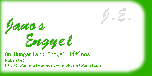 janos engyel business card